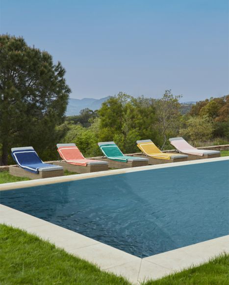 Serviette de plage unie - 90x170 cm