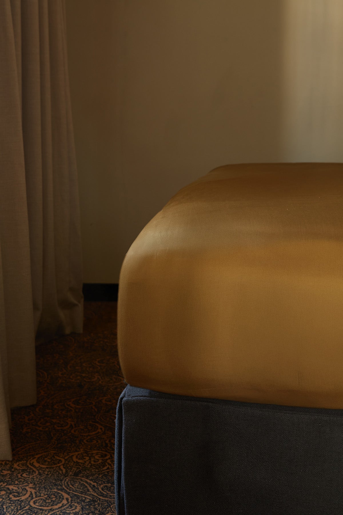 Drap housse en satin | Bronze