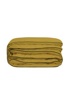 Housse de couette Percale de coton | Vert Bronze Liseré Noir