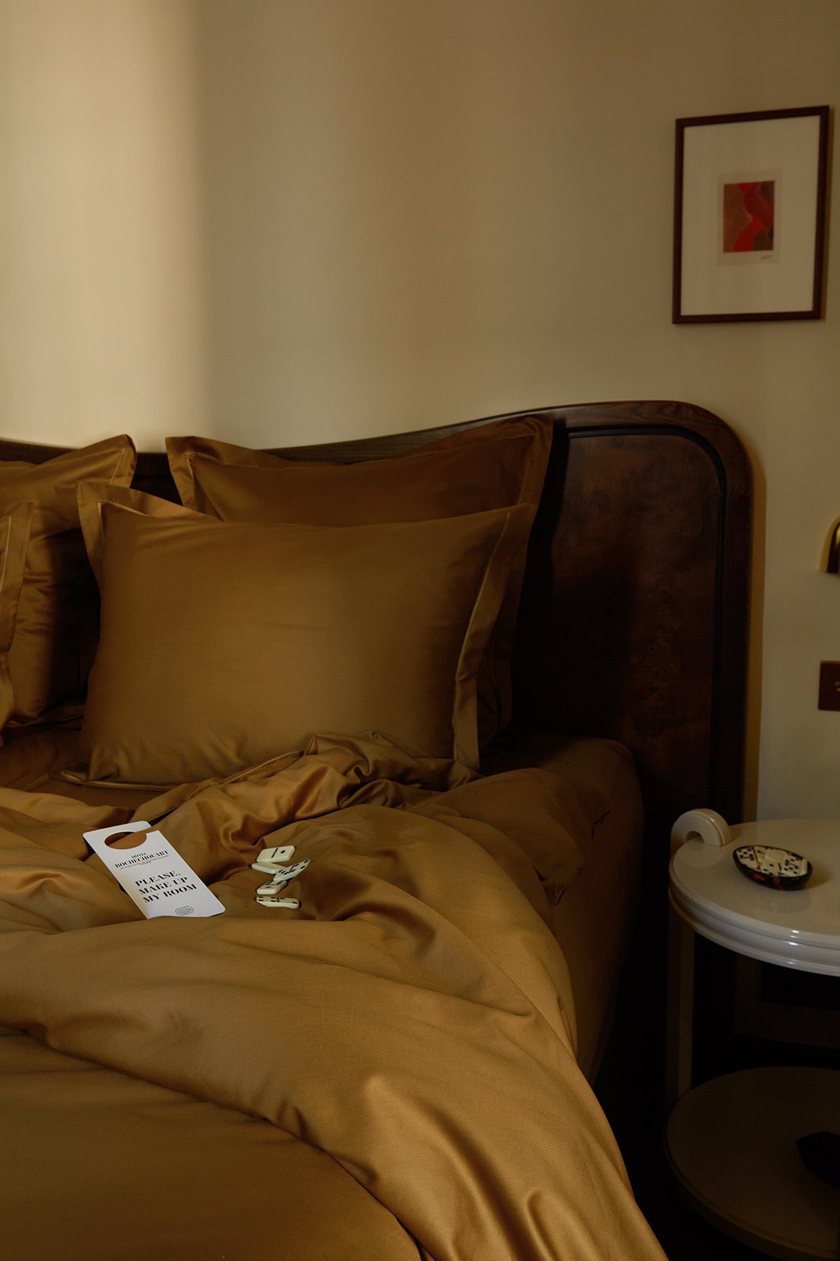 Housse de couette en satin | Bronze Bourdon Bronze