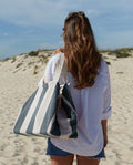 Beach Bag | Grey / Cream