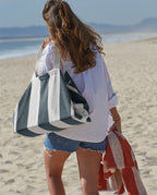 Beach Bag | Grey / Cream