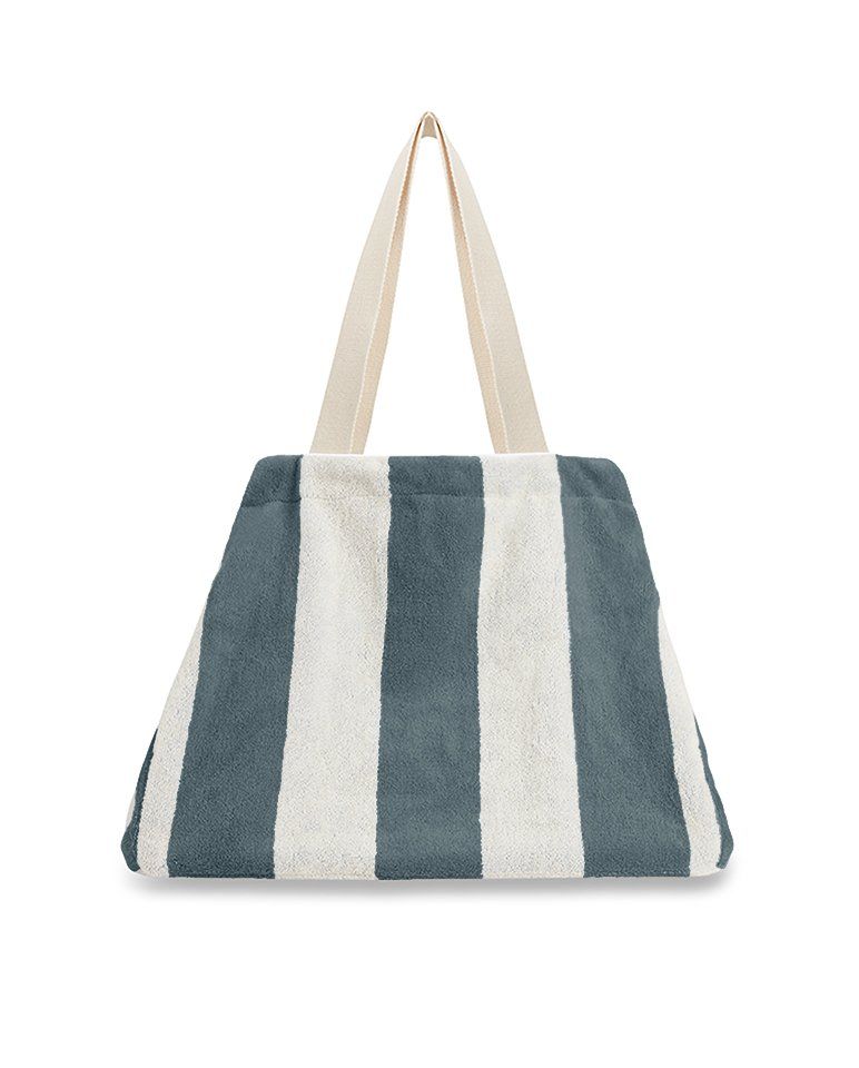Cabas de plage | Gris / Crème