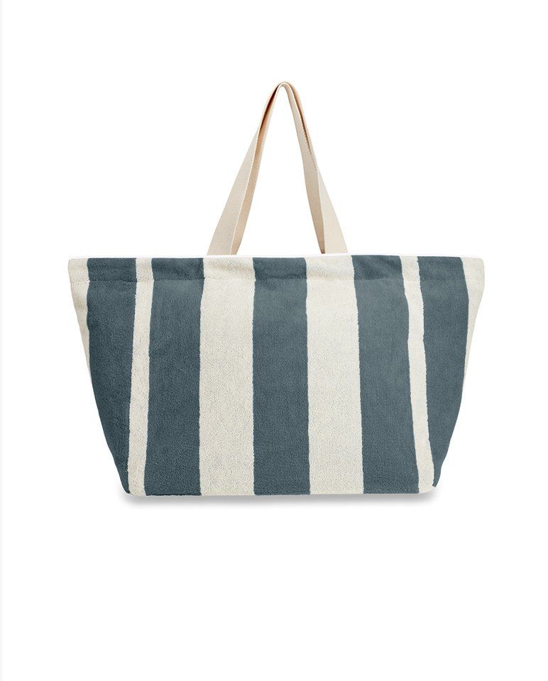 Cabas de plage | Gris / Crème