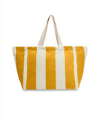 Beach Tote Bag | Gold Yellow / Cream