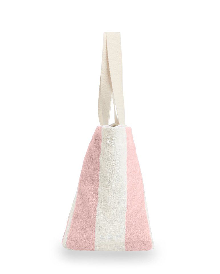 Cabas de plage | Rose Nymphe / Crème