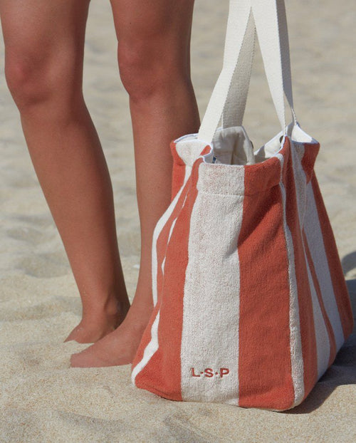 Cabas de plage | Rouille / Crème