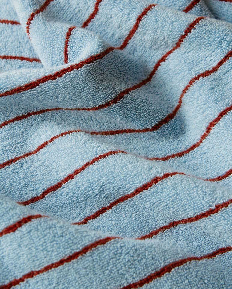 Chaussons à rayures | Bleu Égée / Bordeaux