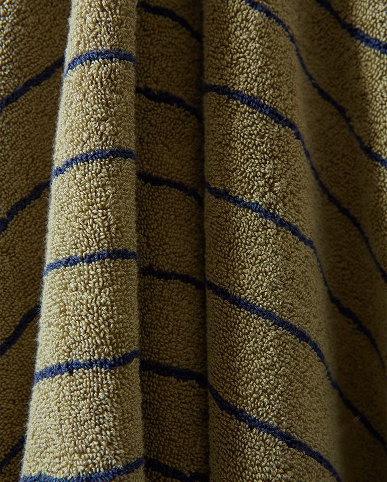 Chaussons à rayures | Vert Calavon / Bleu