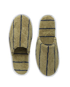 Striped Slippers | Calavon Green / Blue
