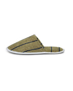 Striped Slippers | Calavon Green / Blue