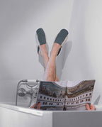 Chaussons en éponge | Gris / Crème