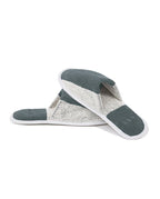 Chaussons en éponge | Gris / Crème