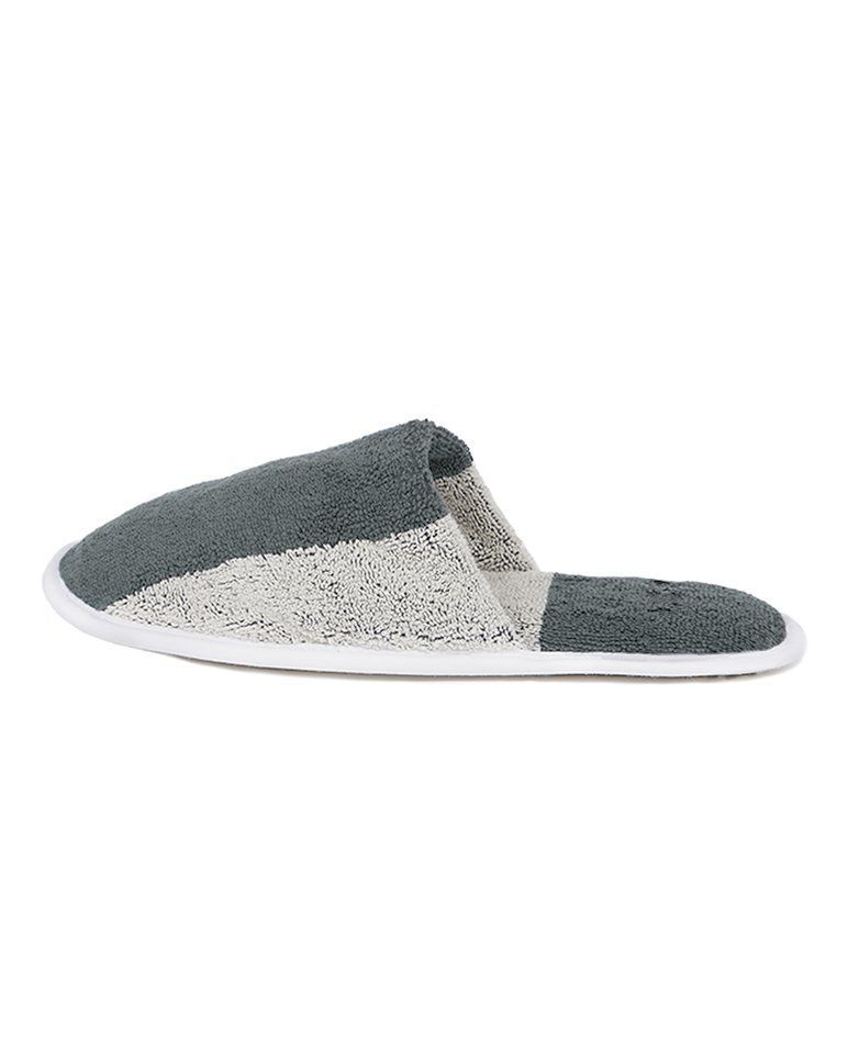 Chaussons en éponge | Gris / Crème