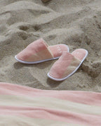 Chaussons en éponge | Rose Nymphe / Crème