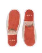 Terry Slippers | Rust / Cream
