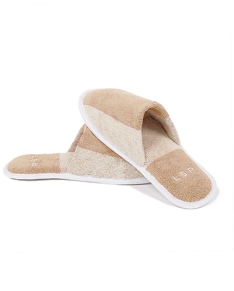 Chaussons en éponge | Sable / Crème