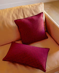 Coussin Carreaux | Rouge
