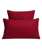 Coussin Carreaux | Rouge