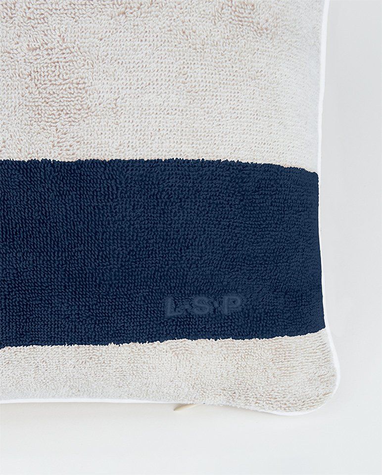 Coussin de plage | Bleu Océan / Crème