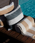 Coussin de plage | Gris / Crème