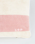 Coussin de plage | Rose Nymphe / Crème