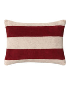Coussin de plage | Rouge Grenat / Crème