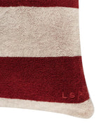 Coussin de plage | Rouge Grenat / Crème