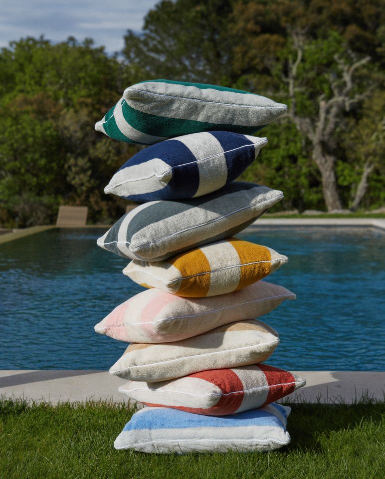 Coussin de plage | Rouille / Crème