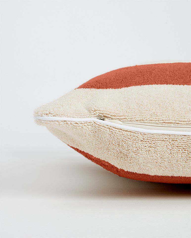 Coussin de plage | Rouille / Crème