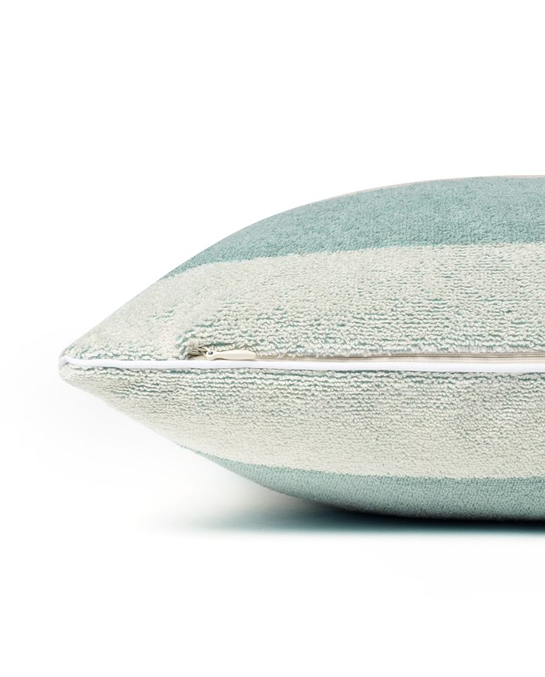 Coussin de plage | Vert d'eau / Crème