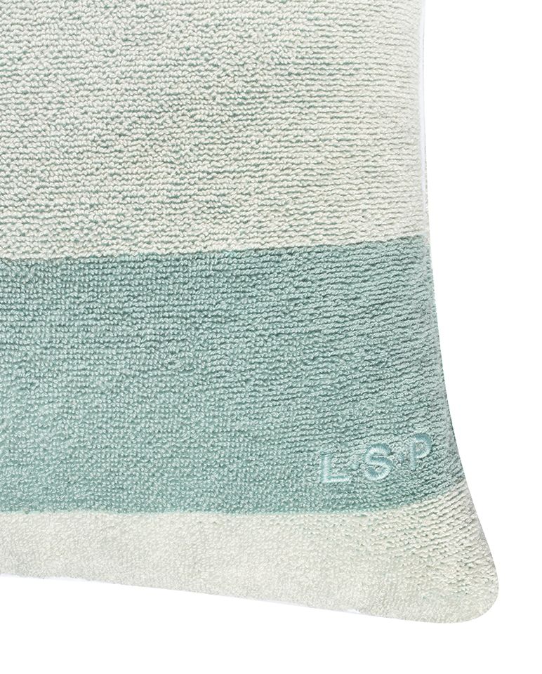 Coussin de plage | Vert d'eau / Crème