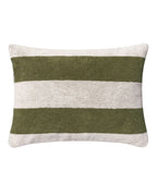 Coussin de plage | Vert Olive / Crème