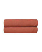 Linen fitted sheet | Terracotta
