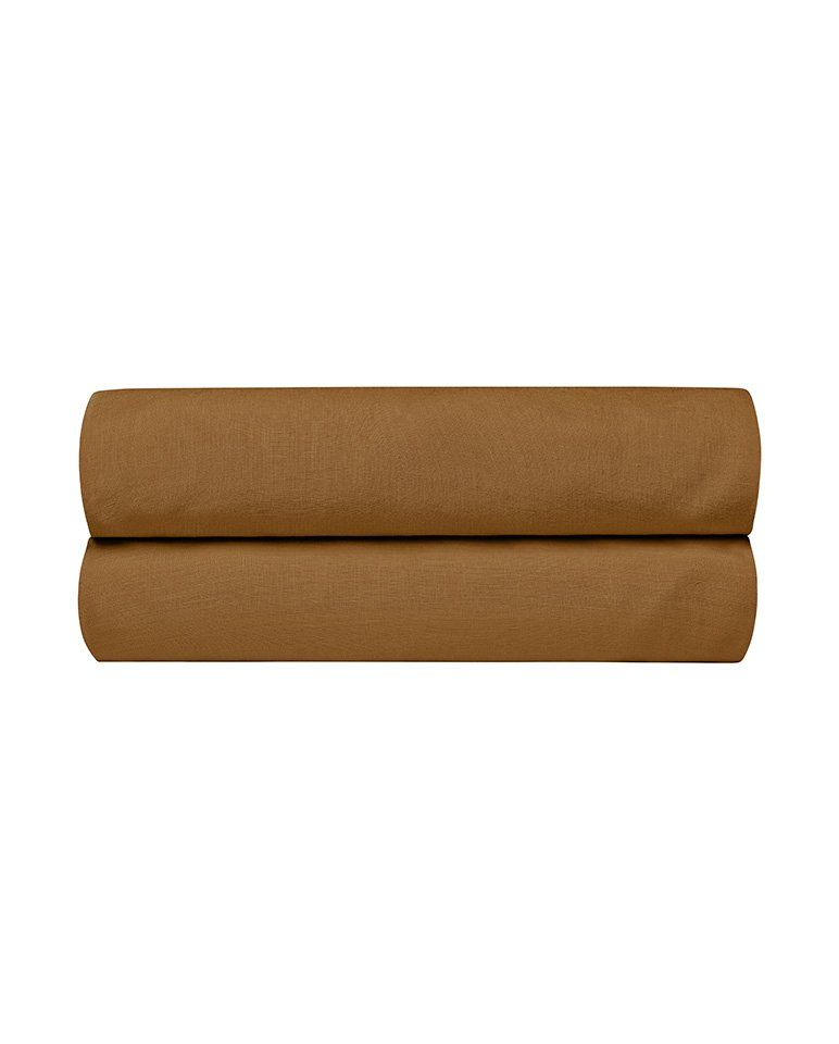 Drap housse en lin | Bronze