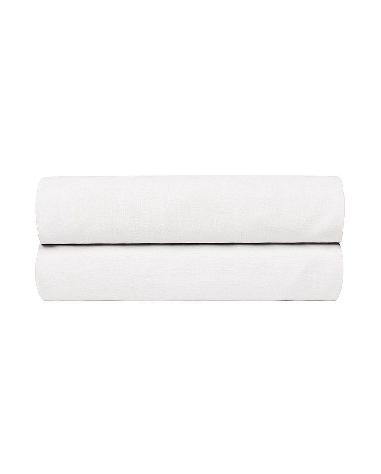 Drap housse en lin | Blanc