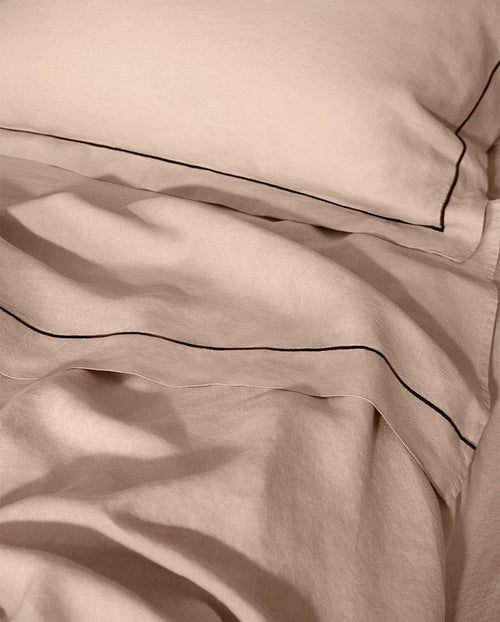 Drap housse en lin | Moka