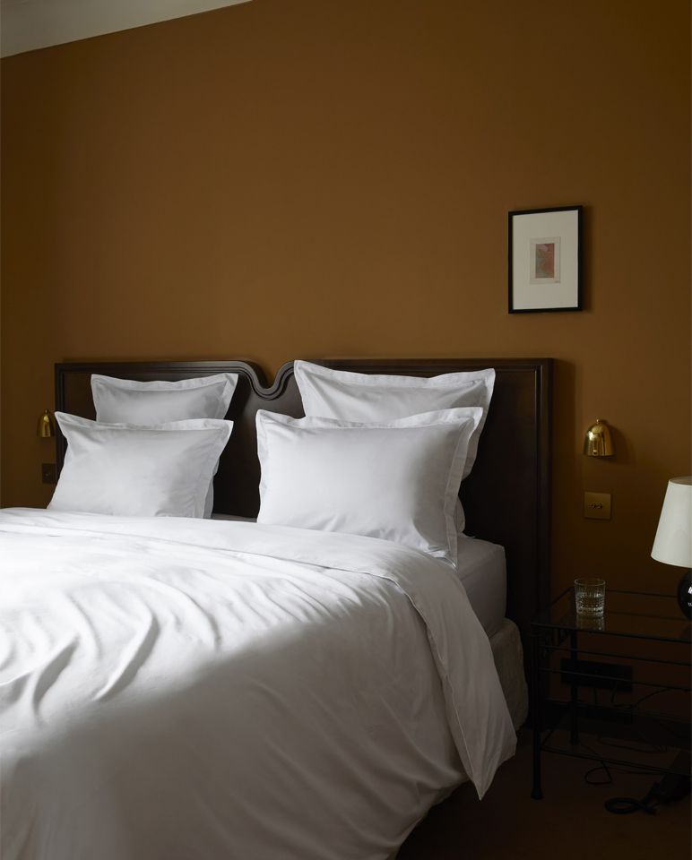 Drap housse en satin | Blanc