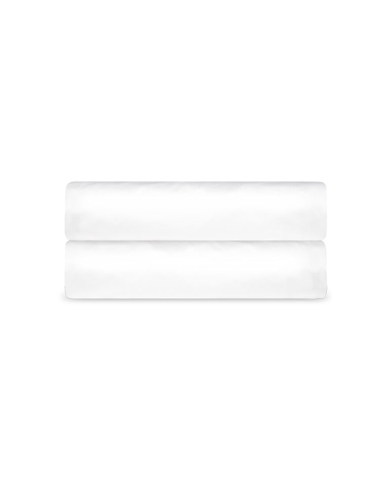 Drap housse en satin | Blanc