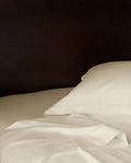 Drap housse en satin | Satin Ivoire