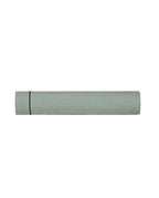 Linen Flat Sheet | Sage Green Black Bourdon