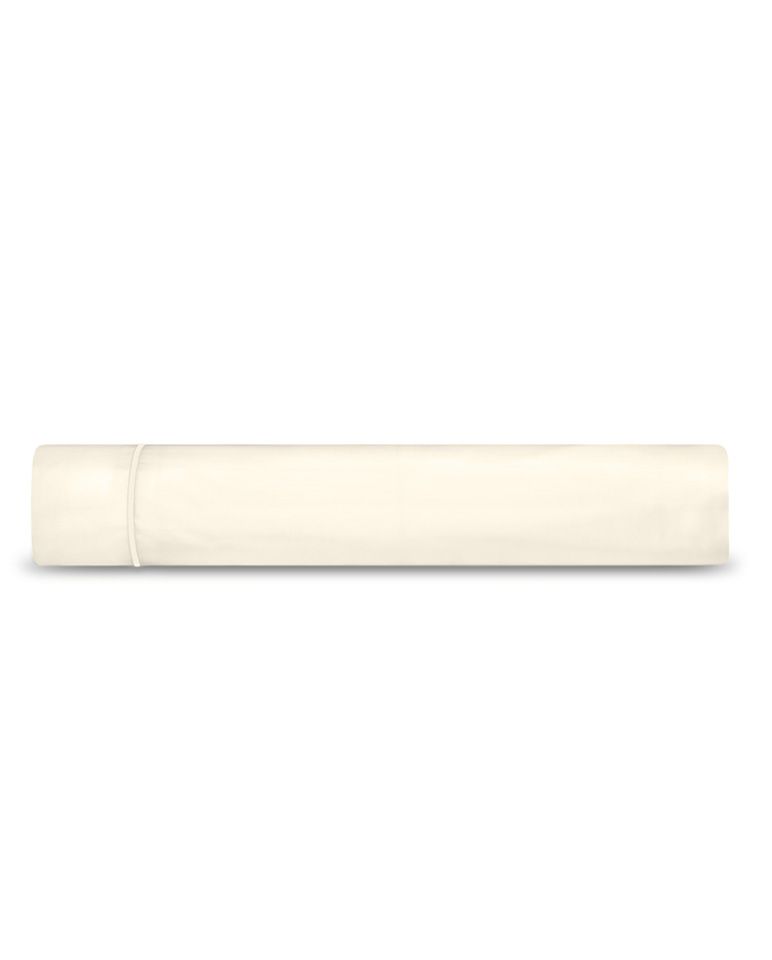 Drap plat en satin | Ivoire Bourdon Ivoire