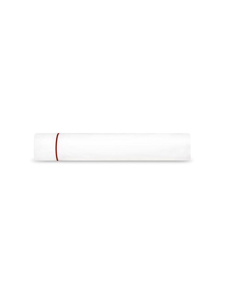 Drap plat en satin | Blanc Bourdon Rouge Basque