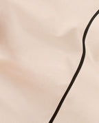 Drap plat Percale de coton Finition bourdon | Nude Liseré Noir