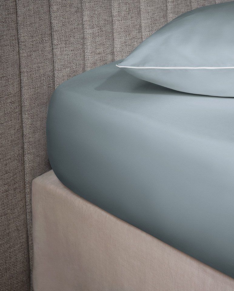 Drap housse Percale de coton | Gris