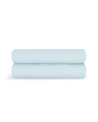 Percale Cotton Fitted Sheet | Celestial Blue