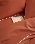 Drap housse Percale de coton | Terracotta