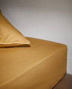 Fitted Sheet Cotton Percale | Ochre