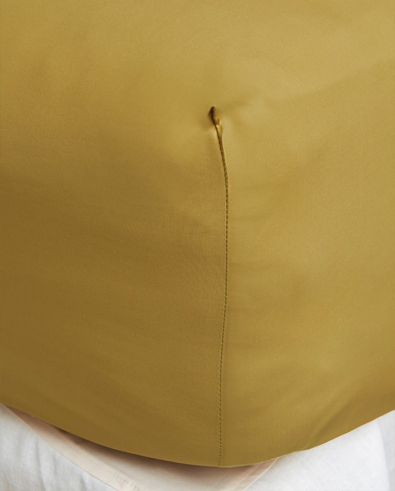 Drap housse Percale de coton | Vert Bronze