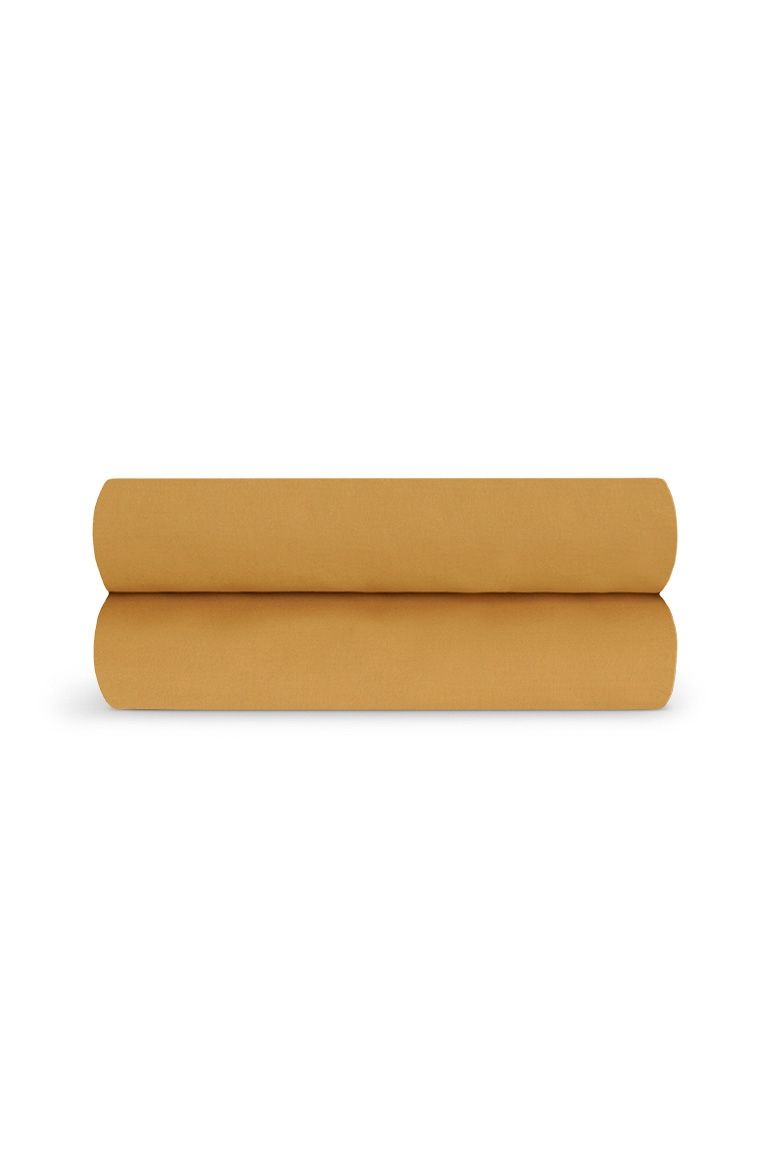 Drap housse Percale de coton | Ocre